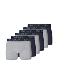 SKINY® - Retro Short / Pant 6er Pack Cotton - Grau / Blau
