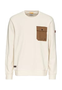 camel active - Sweatshirt, Baumwolle, für Herren - 04 CREME