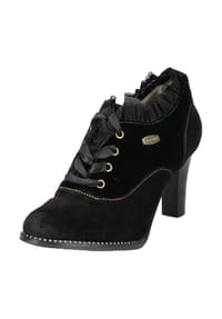 LAURA VITA® - Leder/Textil Stiefelette - Schwarz