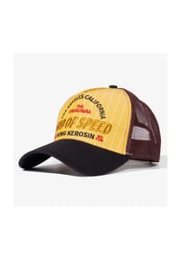 KING KEROSIN - Trucker Cap im Vintage Style God Of Speed - gelb