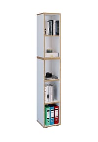VCM. - Holzregal stehend | platzsparender Aktenschrank | Maße ca. B. 30 x H. 183 x T. 33 cm | Elegantes Regal | Büroregal – Salia 5fach B. 30 cm - Anthrazit