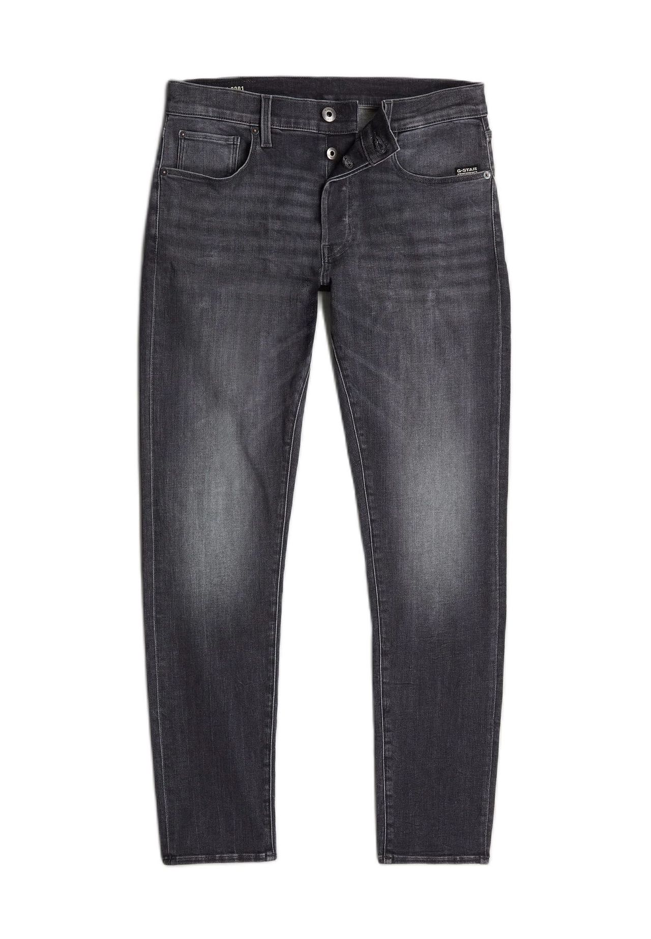 G-Star Herren Jeans 3301 SLIM Fit - Schwarz - Faded Black Magnet - Bild 8