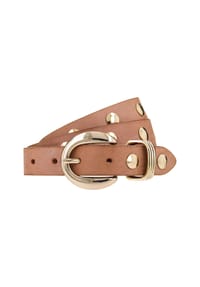 B.BELT - Nietengürtel Leder - black