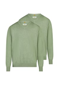 redmond - Pullover 2er Pack Basic - Schwarz