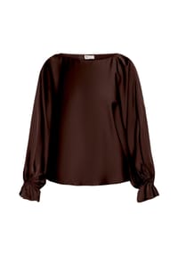 Vera Mont - Satin-Bluse mit Fledermausärmeln - 4715 DEEP DAHLIA