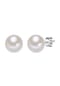 VALERO PEARLS Damen Ohrringe aus 925/- Sterling Silber in Silber mit Süßwasser-Zuchtperle Bild 1