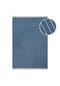WECONhome Kurzflorteppich Ocean Lines - Handgewebter Schurwollteppich mit Fransen und 3D-Struktur Bild 10