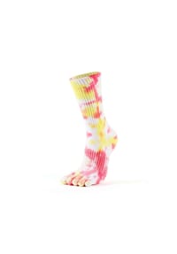MUNADUNA - Lange Batik-Yoga-/Pilates-Zehensocken Anti-Rutsch Zehensocken,PVC-Noppen,Anti-Rutsch - Grün