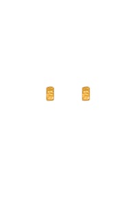 LES REINES - Petite Bar – Minimalistische Ohrstecker, 24K vergoldet - Gold