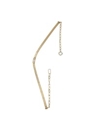 kazar - Goldgürtel mit Kette und Monogramm - Gold
