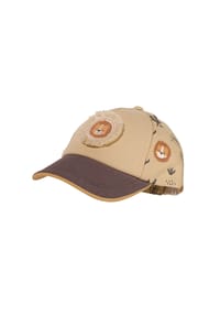 maximo® - MINI BOY-Cap Löwe Patch, leichte Waschoptik, Klettverschluß - sand/multicolor