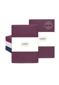 SCHÖNER WOHNEN KOLLEKTION - Kinderspannbettlaken BASIC - Beere