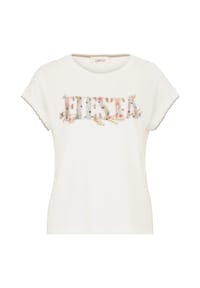 CARTOON - T-Shirt, Rundhals, für Damen - 1983 CREAM/L. BLUE