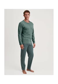 CALIDA - Herren Pyjama, lang Relax Comfy - dark glen