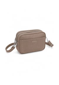 collezione alessandro® - Umhängetasche Praktisch kleine Crossbody Bag mit vielen Fächern - taupe