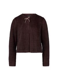 zero - Strickjacke mit Schleife - Black Coffee