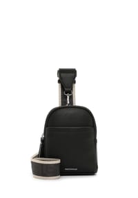 Emily & Noah - ELENA Umhängetasche, Reißverschluss, Emblem, für Damen - 100 BLACK