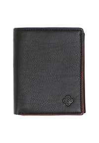 GALERIA - Geldbörse, Leder, Kontraststreifen, für Herren - BLACK/MULTY
