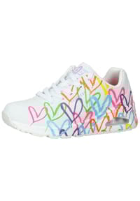 SKECHERS® - Lederimitat Sneaker - Schwarz Multi