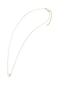 Adelia's - Damen 925 Silber Halskette mit Anhänger Herz 43 cm + 5 cm silberfarben - gold