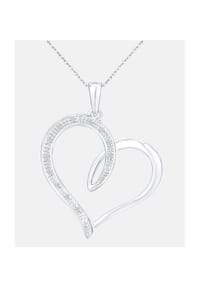 Diamant L'eternel - Kette mit Anhänger, mit 0.06 ct Diamant, 375 Weißgold - white gold