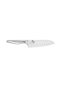 KAI - Santokumesser Seki Magoroku Shoso mit Kullenschliff, Edelstahl, Klingenlänge 16.5 cm - silber