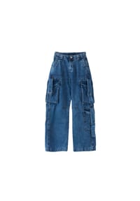 Solang - Hose mit Cargo-Details - blau