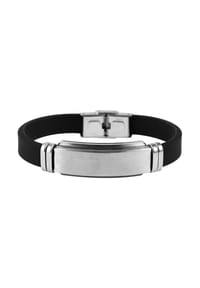 Adelia's Bold Style - Armband aus Kautschuk 20 cm - schwarz