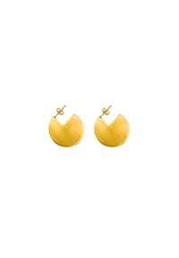 LES REINES - The Aura – Statement-Ohrringe, 24K vergoldet - Gold