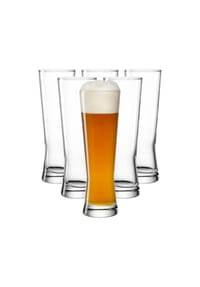LEONARDO Weizenbiergläser Grano 500 ml 6er Set transparent - GRANO - transparent