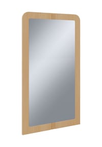 VCM. - Holz Wandspiegel | für Badezimmer oder Flur geeignet | Maße: H. 90 x B. 50 x T. 2 cm | Wandspiegel mit Ablage - Balia - Buche