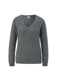 s.Oliver - Strickpullover, V-Ausschnitt, für Damen - 8095  BROWN