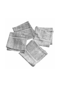 LOBERON - Serviette 4er Set Quentinelle grau - grau