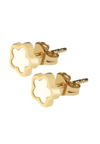 Adelia's Minimal Collection - Ohrringe – Ohrstecker aus 333 Gold mit Perlmutt - gold