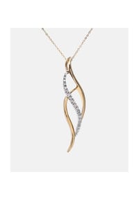 Diamant L'eternel - Kette mit Anhänger, mit 0.1 ct Diamant, 375 Gelbgold - gold