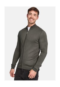 JEFF - Strickjacke Lauge - Charcoal Mix