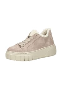 Gabor® - Veloursleder/Textil Sneaker - Dunkelbeige