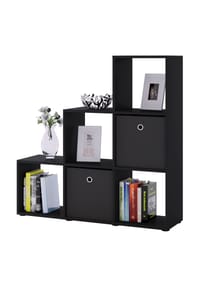 VCM. - Holzregal stehend | platzsparendes Regal | Maße: H. 105 x B. 108 x T. 29 cm | Elegantes Regal stehend | Aufbewahrungsregal | Bücherregal  | Raumteiler- Nitas - Buche