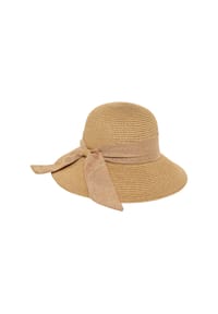MANGUUN - Hut, Schleife, für Damen - KHAKI/TOBACCO