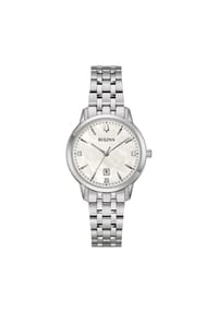 BULOVA SUTTON - Damen Armbanduhr "96P233", Diamanten - PERLMUTT