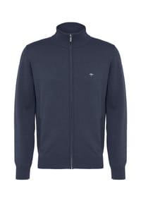 FYNCH-HATTON® - Strickjacke, Stehkragen, uni, für Herren - taupe