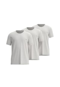 TOM TAILOR - Herren T-Shirt, 3er Pack - Rundhals, Kurzarm, Single Jersey, Baumwolle, einfarbig - Grün