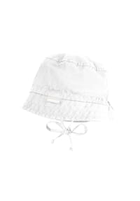 maximo® - GOTS BABY-Hütchen Waschoptik, Bindeband, UV - dogwood