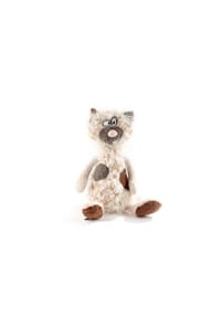 sigikid® - Kuscheltier Kiez Miez, BeastsTown ,  für Erwachsene und Kinder - beige