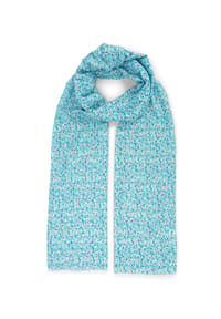 HARPA - Schal PEPPER mit floralem Allover-Print und Metallic-Effekt - aqua blue-gold
