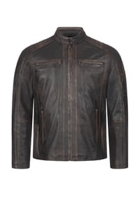 Rock Creek - Lederjacke Jacke - Schwarz