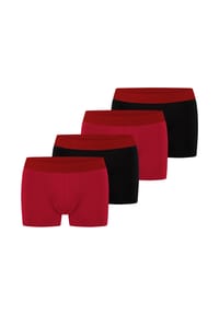 bruno banani - Retro Short / Pant 4er Pack Flowing - Cranberry