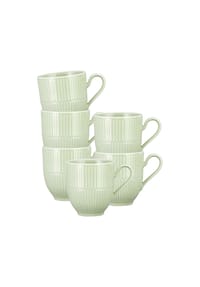Seltmann Weiden Henkelbecher Amina 0,36 l 6er Set - AMINA - grau