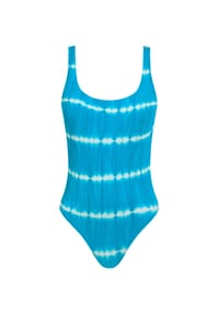 CHANTELLE - Badeanzug Swim One Size, breite Träger, für Damen - BLUE SHIBORI