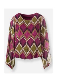 heine - Druckbluse - malve-schilf-bedruckt